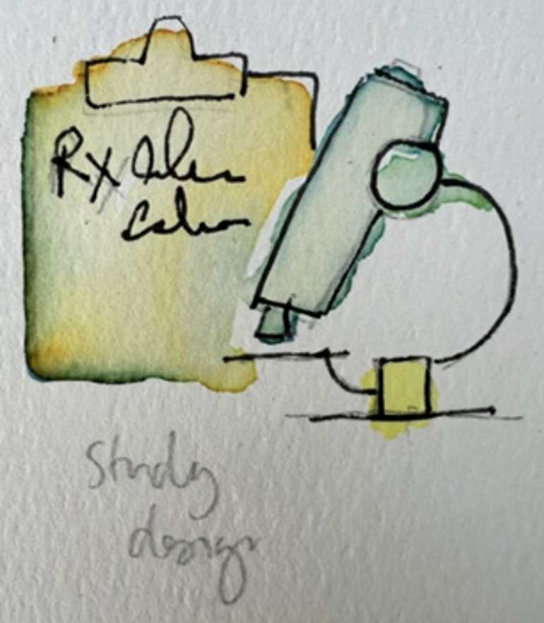 En tegning av en frosk